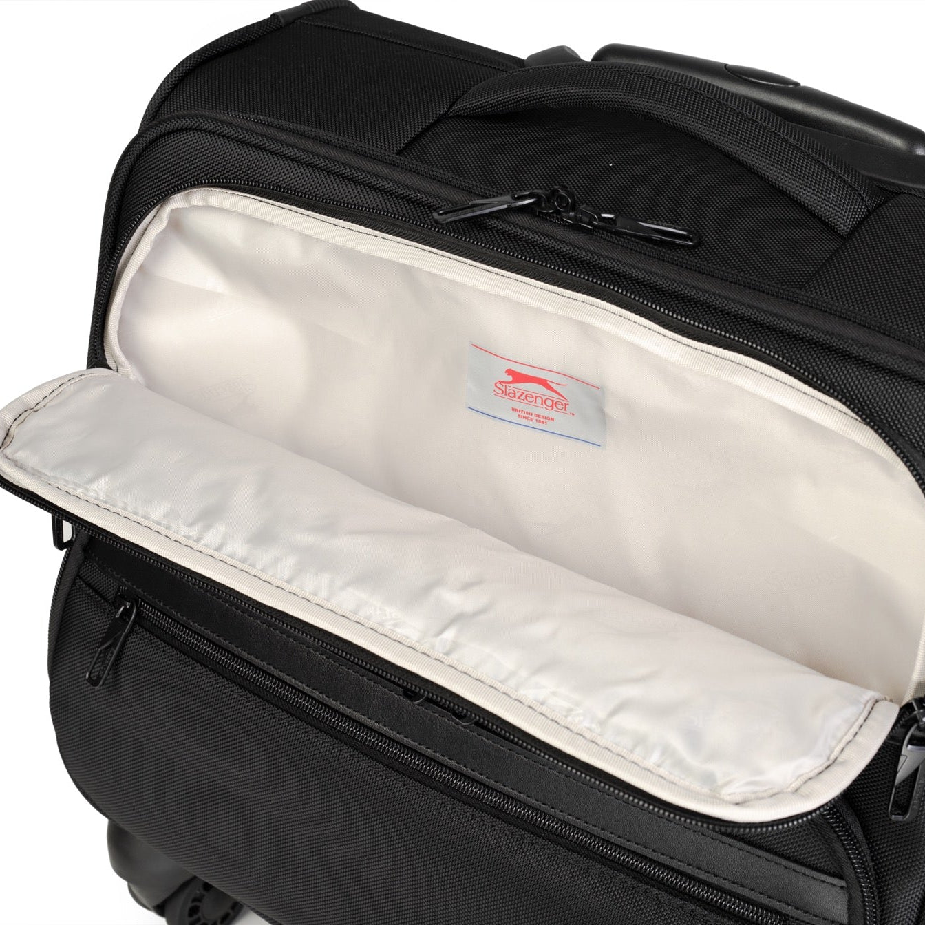 מזוודת טרולי עסקים עם תא לללפטופ LAPTOP CASE מבית המותג SLAZENGER סדרת OXFORD