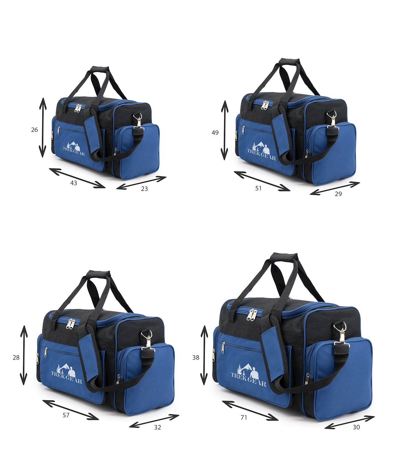 תיק נסיעות מבית TREKGEAR דגם PRO TRAVEL – זמין במידות S / M / L / XL