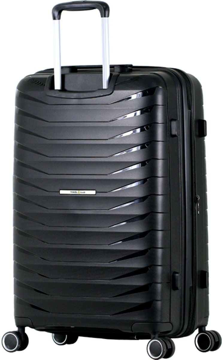 סט 3 מזוודות קשיחות מתרחבות מבית TRAVEL CLUB במידות 20” / 25” / 29”