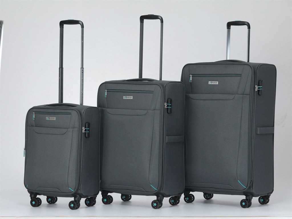 סט 3 מזוודות בד American Travel DIS376 – קלות משקל עם הרחבה