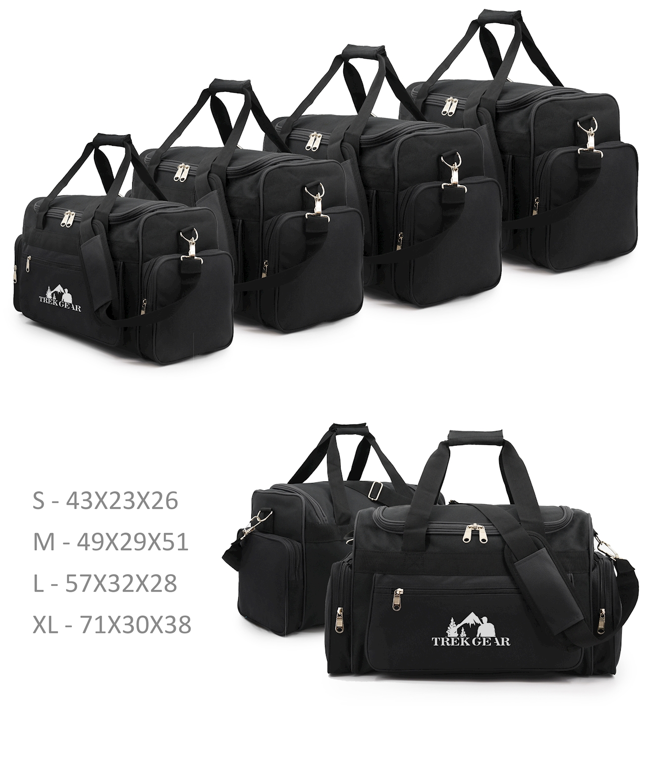 תיק נסיעות מבית TREKGEAR דגם PRO TRAVEL – זמין במידות S / M / L / XL