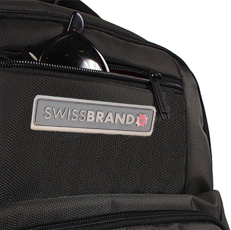 תיק גב פונקציונלי וספורטיבי ללפטופ 15.6" מבית המותג השוויצרי SWISSBRAND דגם WEMBLEY