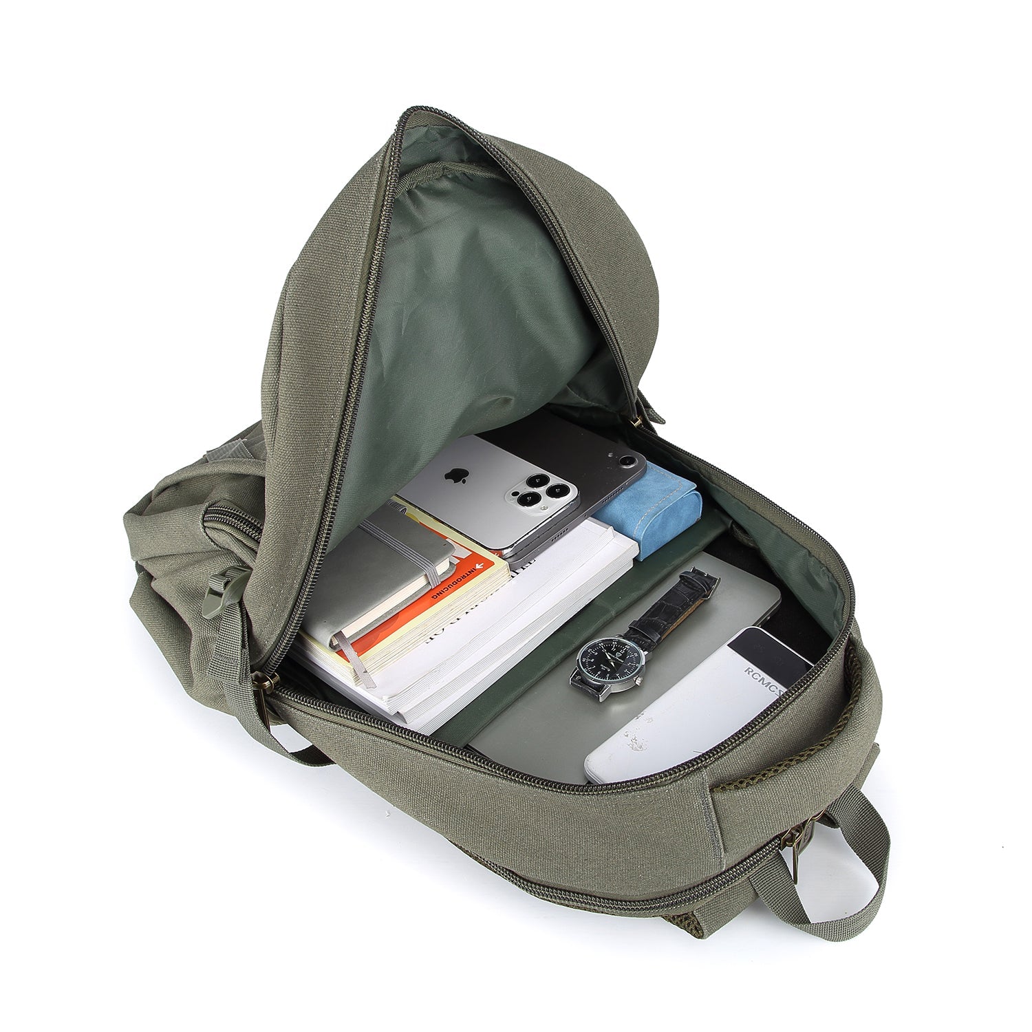 תיק גב The Satin Ultimate Max 28L למחשב 16 אינץ' מבד קנבס מבית כאמל מאונטין