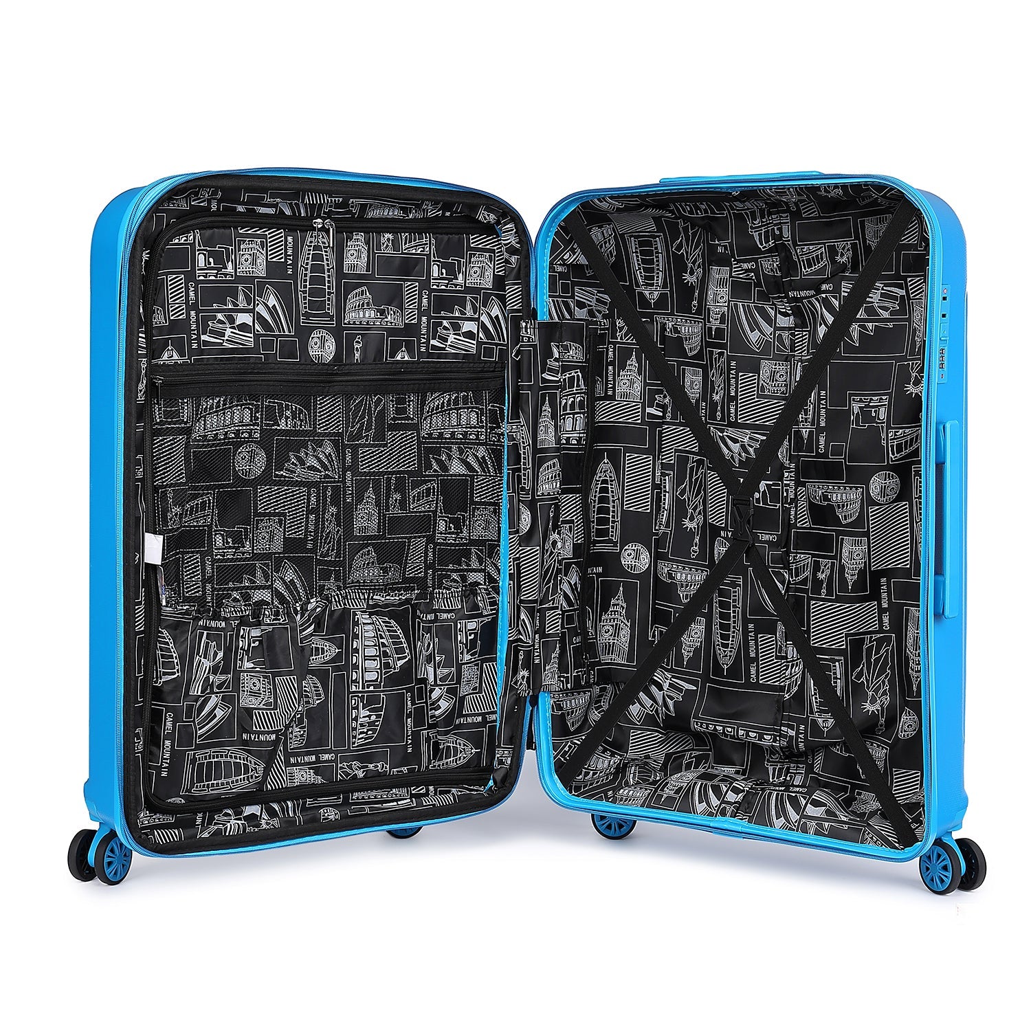 Camel Mountain® Infinity Set Of Four 20 Inch 24 Inch 28 Inch and 32 Inch סט מזוודות