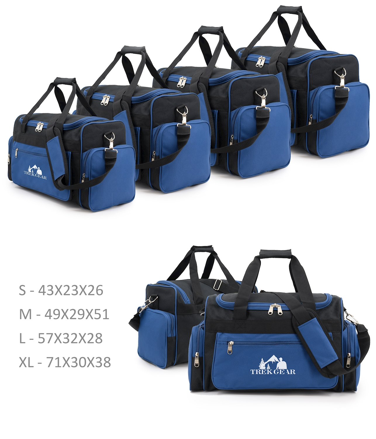 תיק נסיעות מבית TREKGEAR דגם PRO TRAVEL – זמין במידות S / M / L / XL