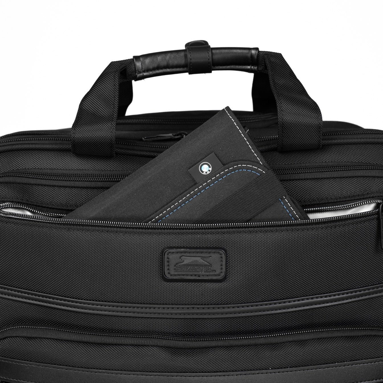 מזוודת טרולי עסקים 2 גלגלים עם תא לללפטופ LAPTOP CASE  מבית המותג SLAZENGER סדרת OXFORD