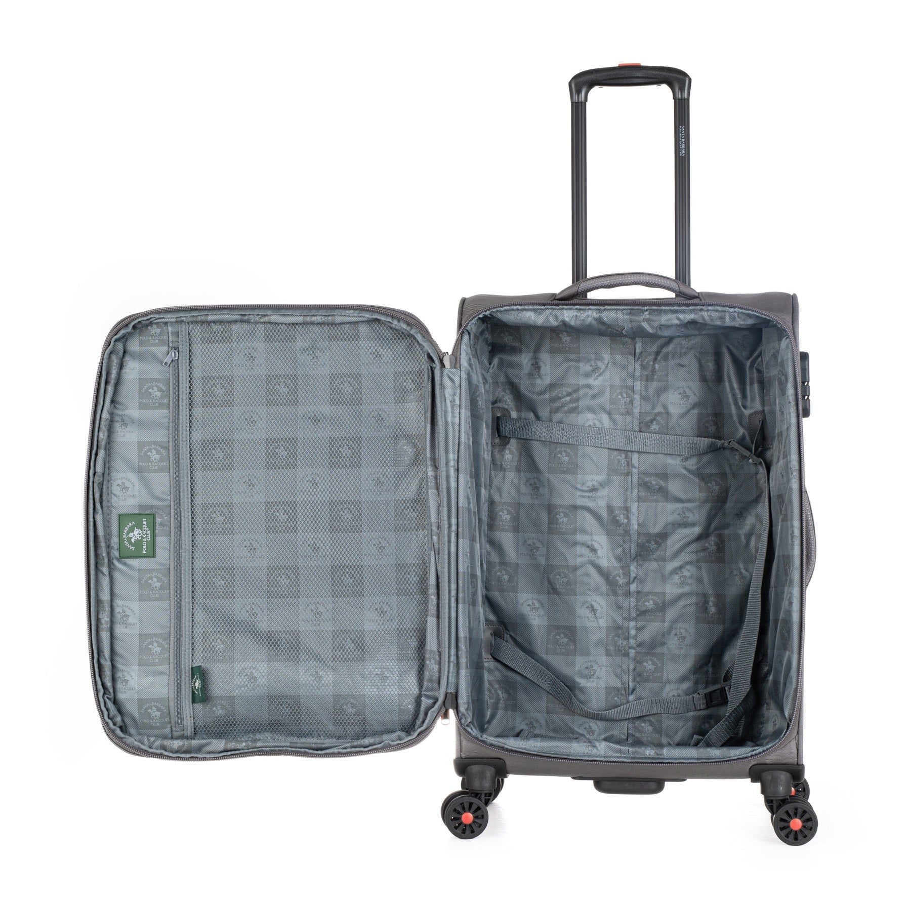 מזוודה בד בינונית 24" מתרחבת בעיצוב קלאסי מבית המותג POLO CLUB  דגם ATLANTA 2.0