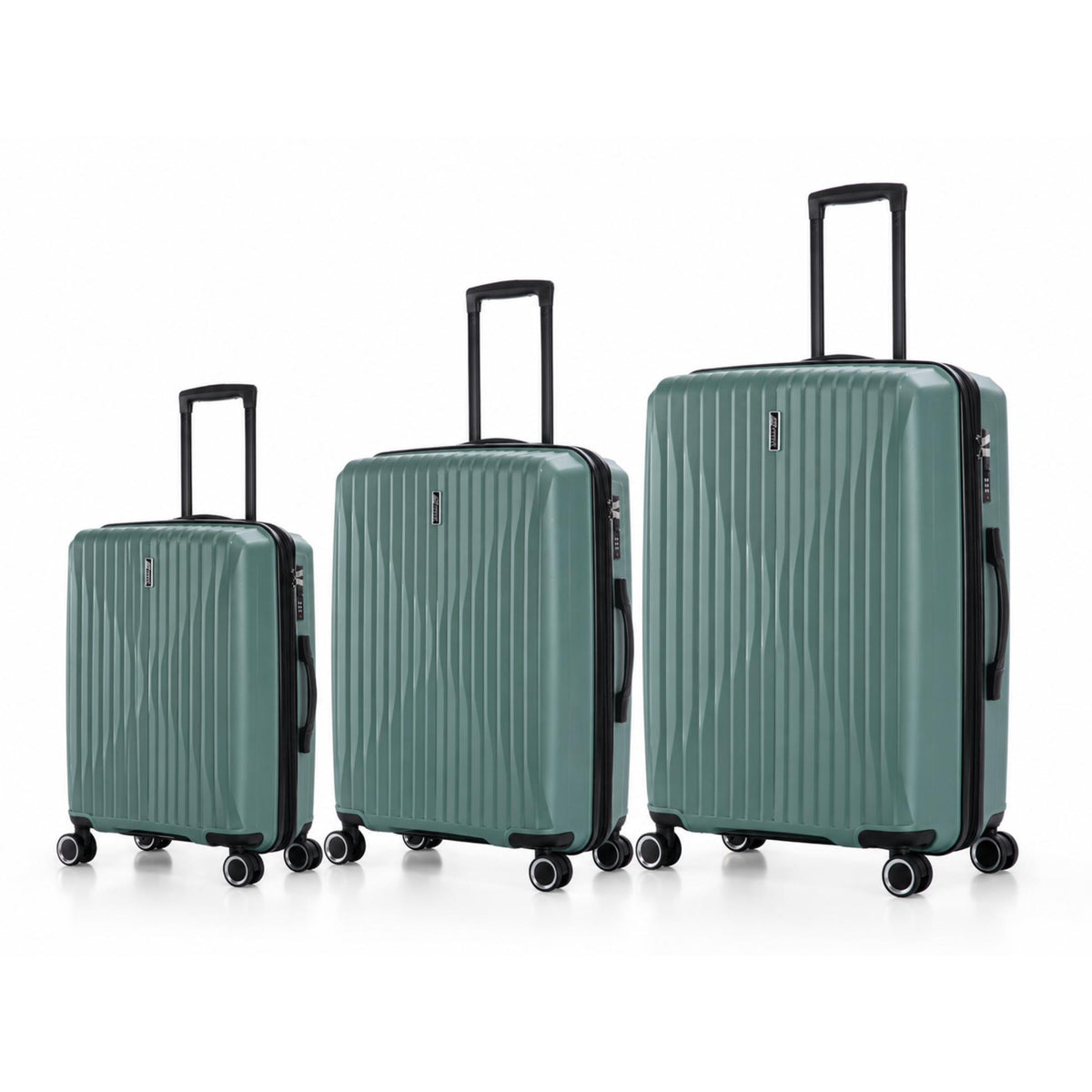 סט 3 מזוודות קשיחות מתרחבות 20” / 24” / 28” מבית AMERICAN TRAVEL