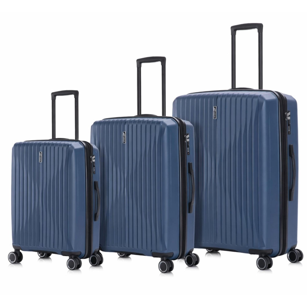 סט 3 מזוודות קשיחות מתרחבות 20” / 24” / 28” מבית AMERICAN TRAVEL