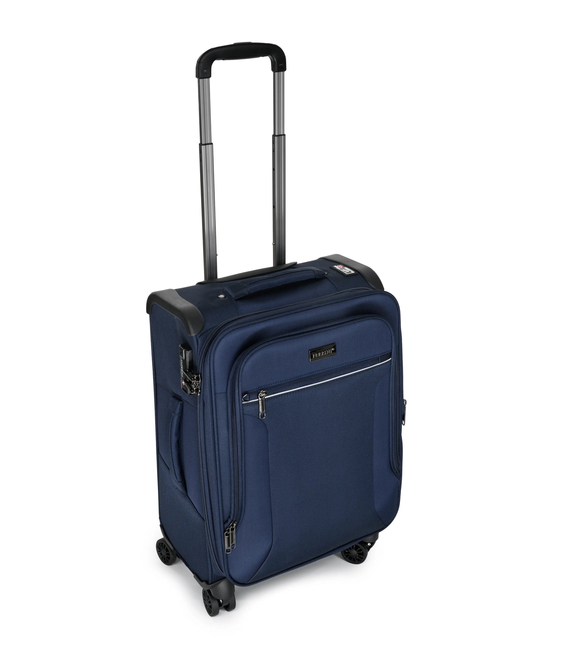 מזוודת טרולי עליה למטוס 19” מבד מתרחבת מבית FERRINNI דגם ALPHA