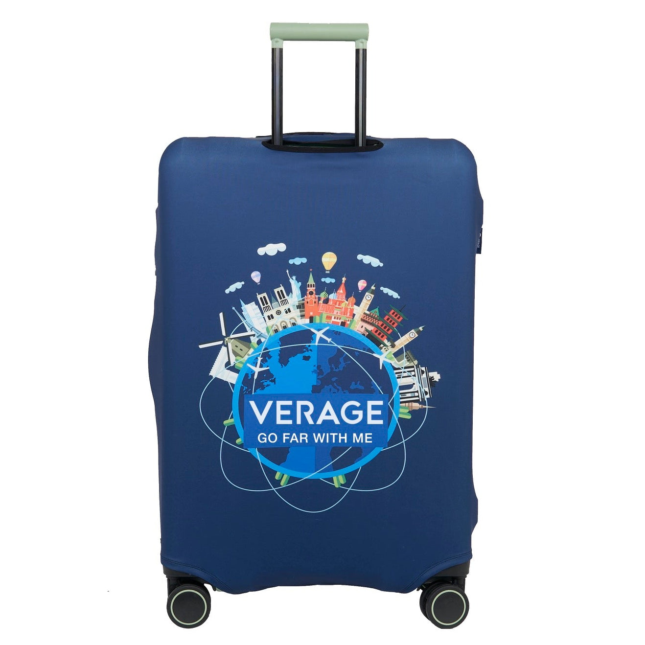 כיסוי מזוודה אלסטי Medium מבית VERAGE לזיהוי והגנה משריטות למזוודות בגודל בינוני
