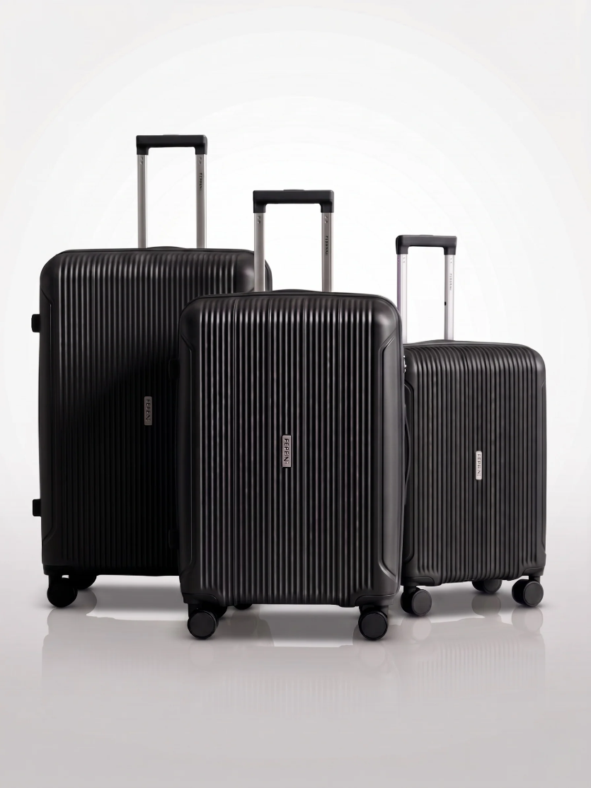 סט 3 מזוודות קשיחות מתרחבות 20” 24” 28” מבית FERRINNI דגם ONYX