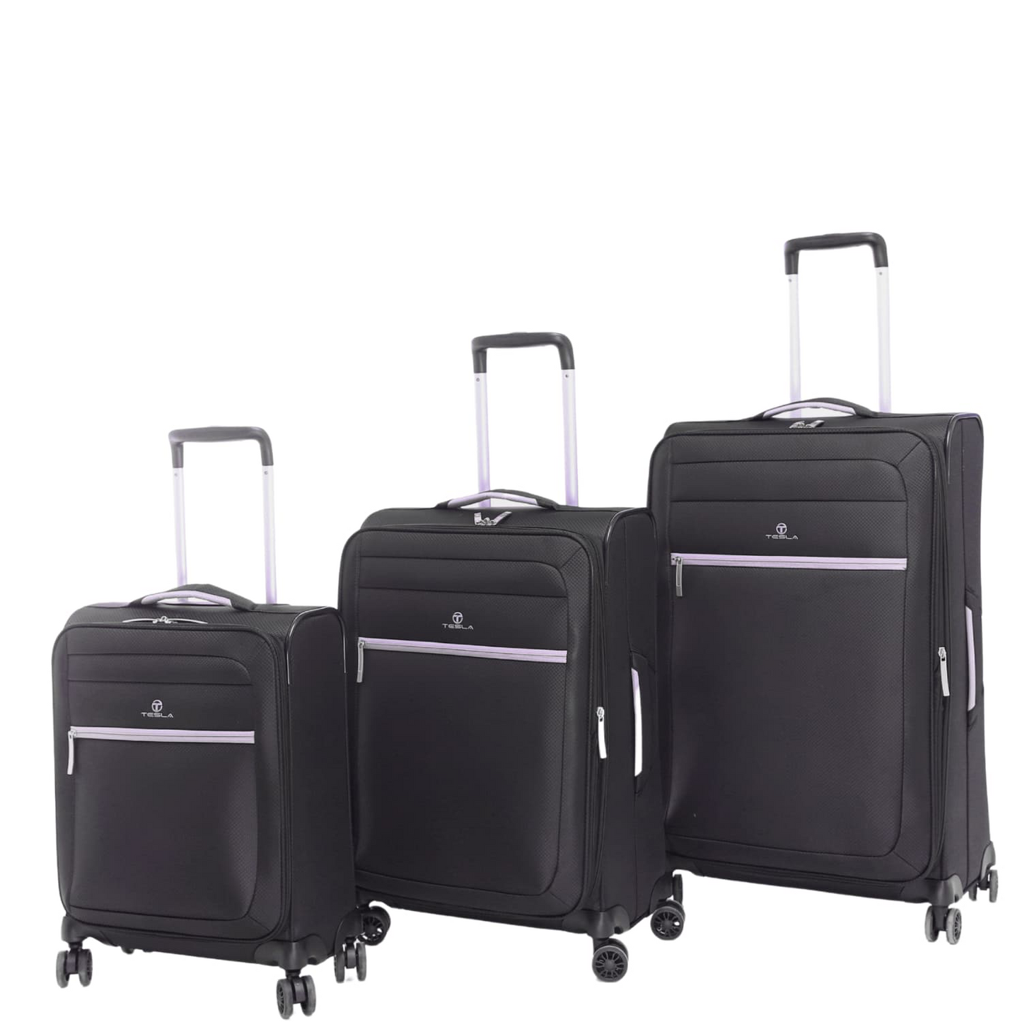 סט 3 מזוודות קלות משקל Tesla Sacramento