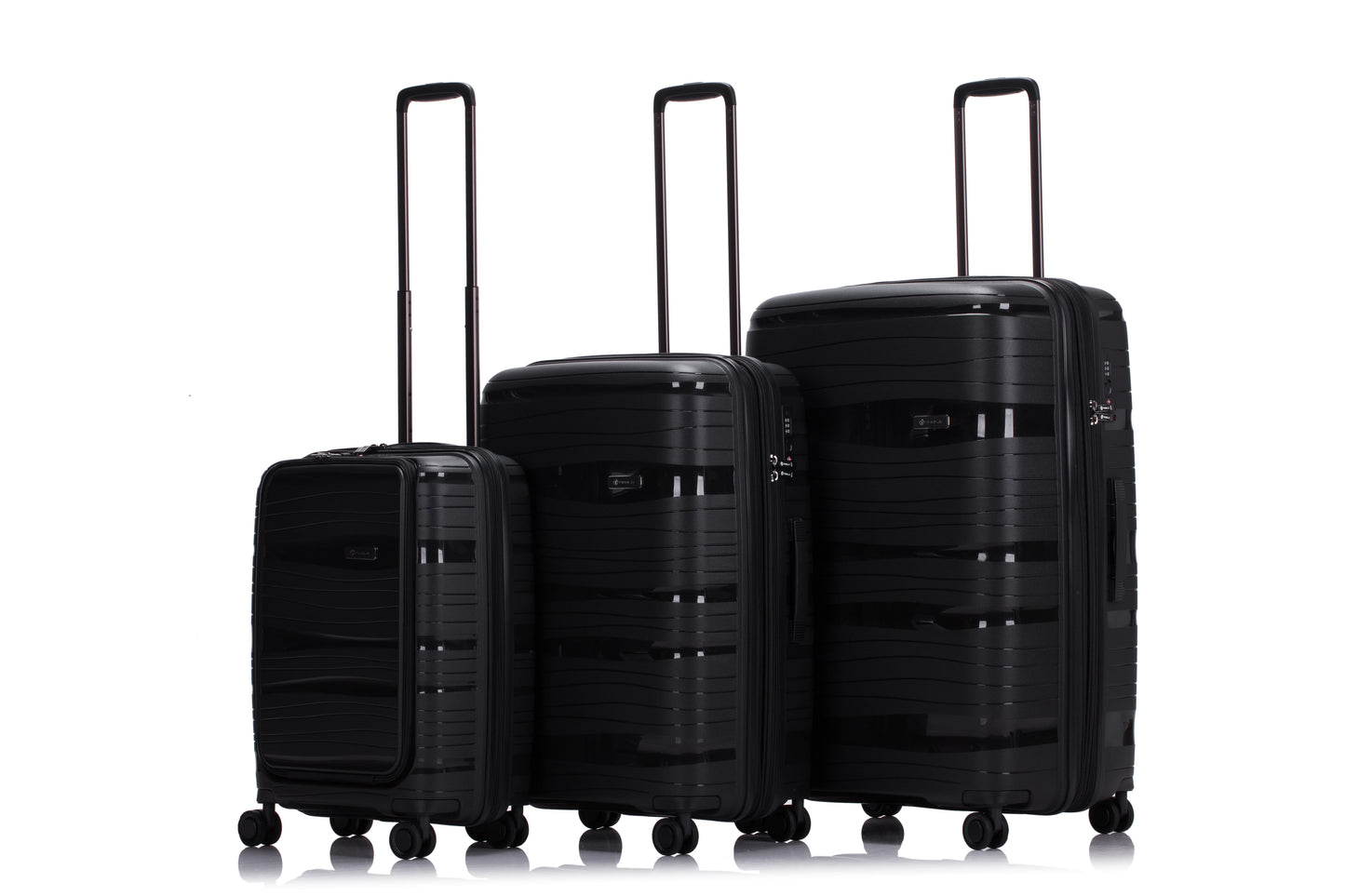 סט מזוודות קלות משקל - סט של 3 מזוודות טסלה RoadStar