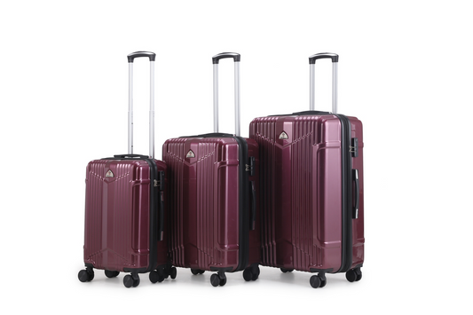 סט 3 מזוודות Tesla California | עמידות נגד שבר