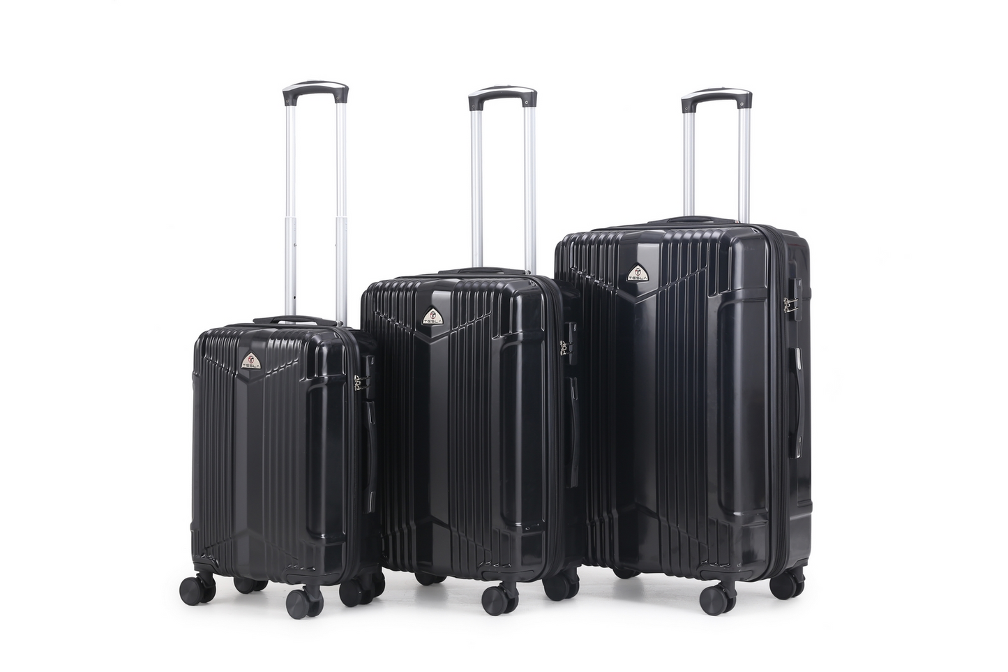 סט 3 מזוודות Tesla California | עמידות נגד שבר