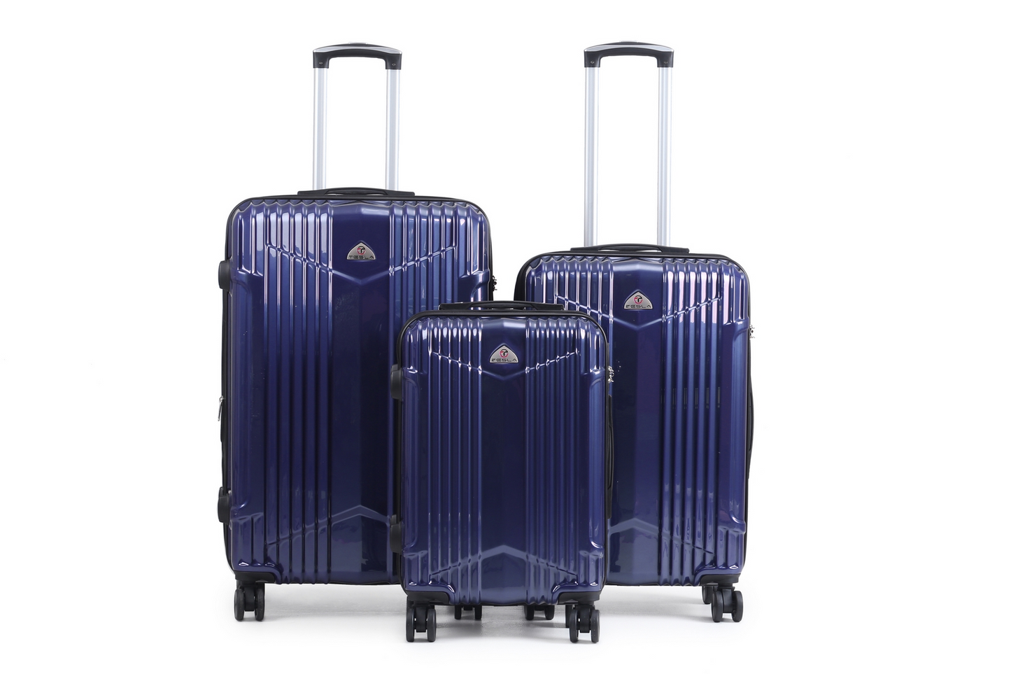 סט 3 מזוודות Tesla California | עמידות נגד שבר