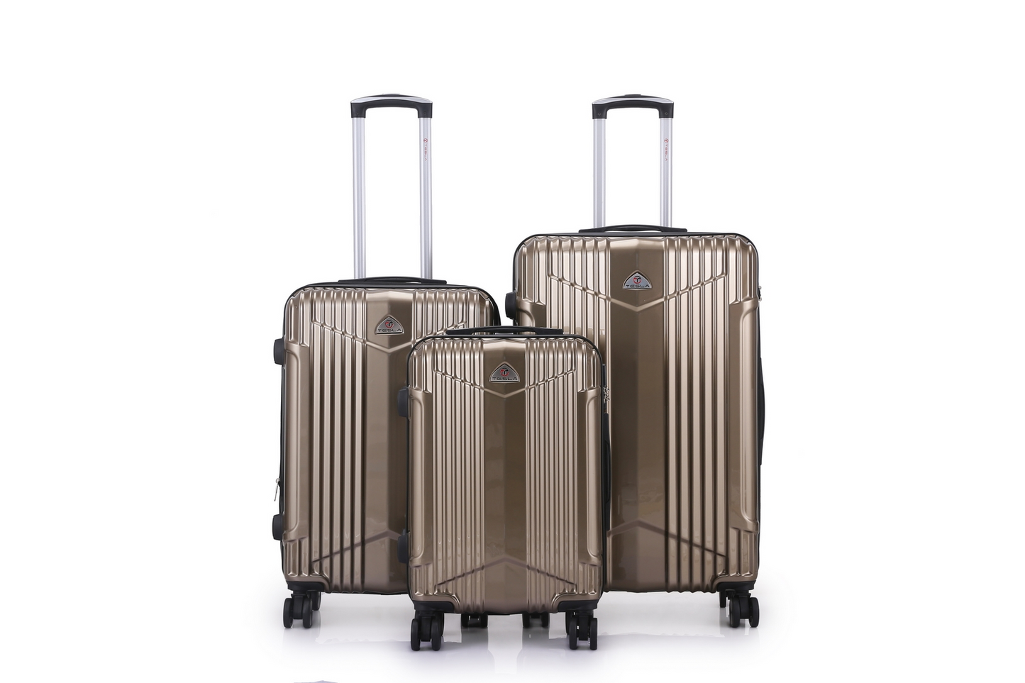 סט 3 מזוודות Tesla California | עמידות נגד שבר