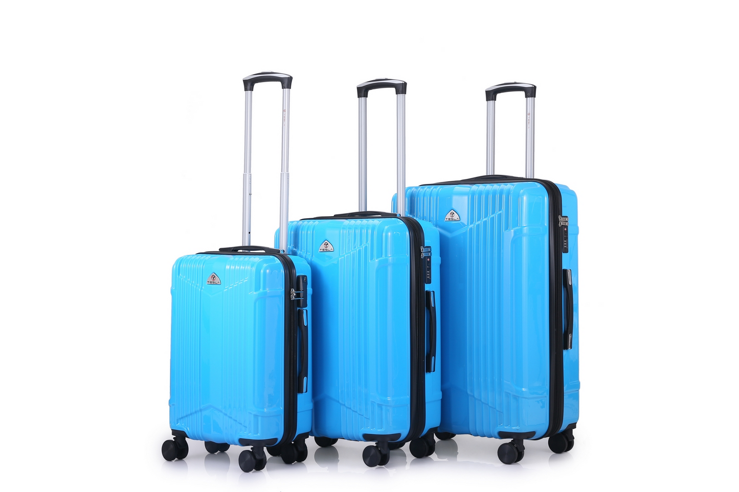 סט 3 מזוודות Tesla California | עמידות נגד שבר