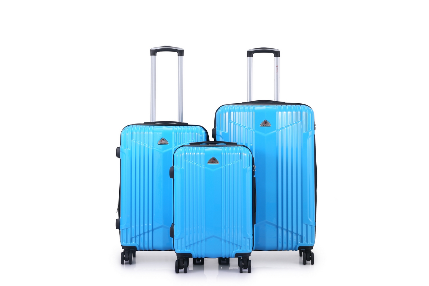 סט 3 מזוודות Tesla California | עמידות נגד שבר