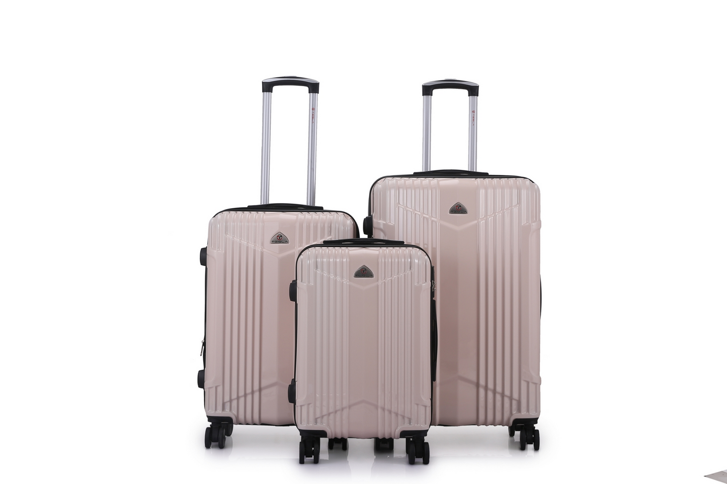 סט 3 מזוודות Tesla California | עמידות נגד שבר