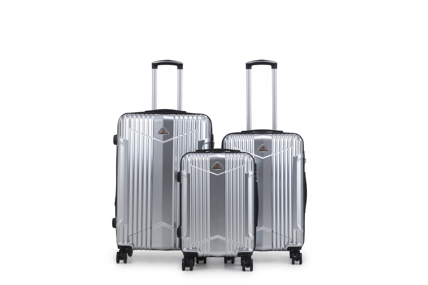 סט 3 מזוודות Tesla California | עמידות נגד שבר