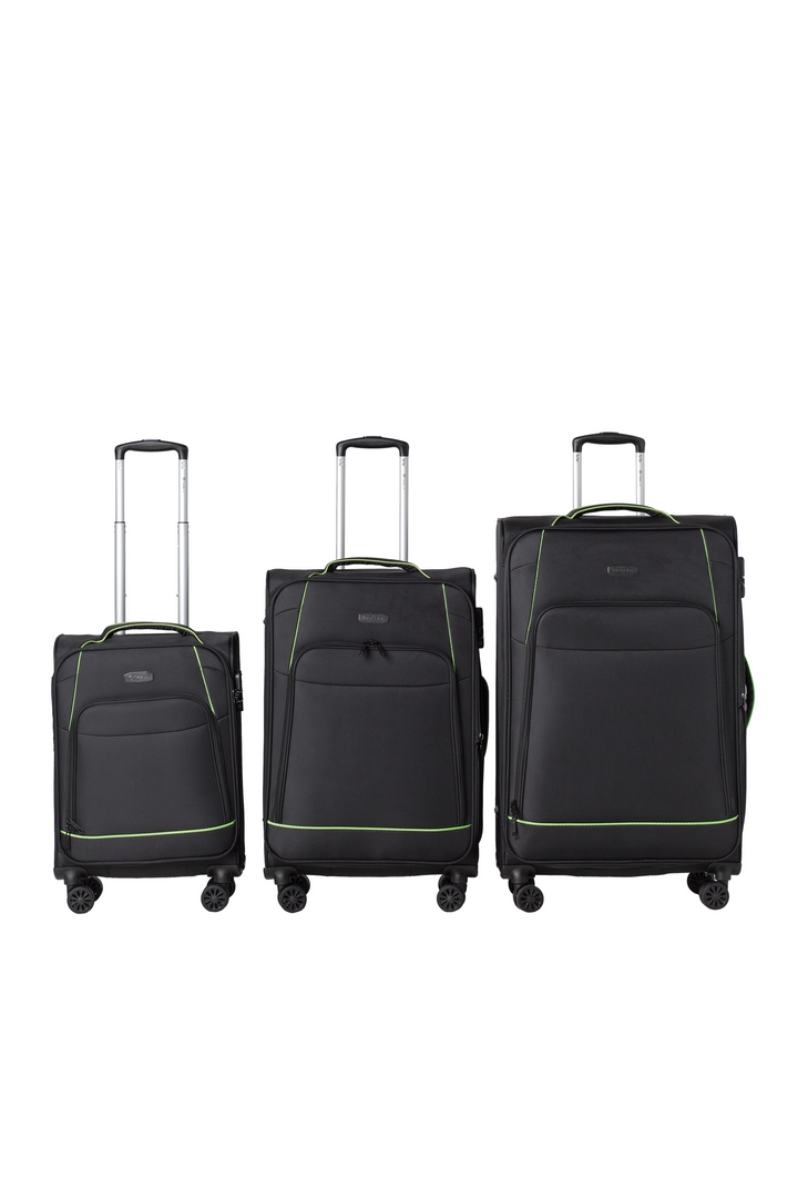 סט 3 מזוודות בד Tesla San Diego