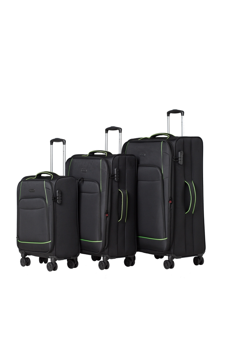 סט 3 מזוודות בד Tesla San Diego