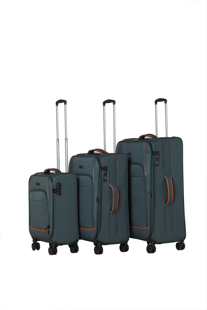 סט 3 מזוודות בד Tesla San Diego