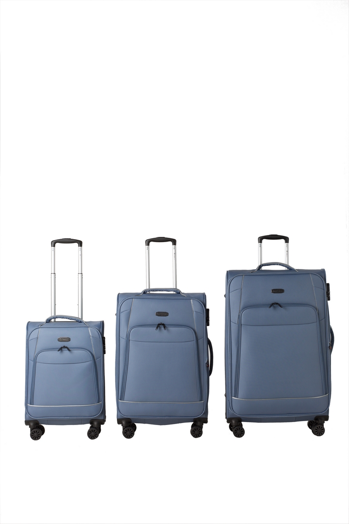 סט 3 מזוודות בד Tesla San Diego