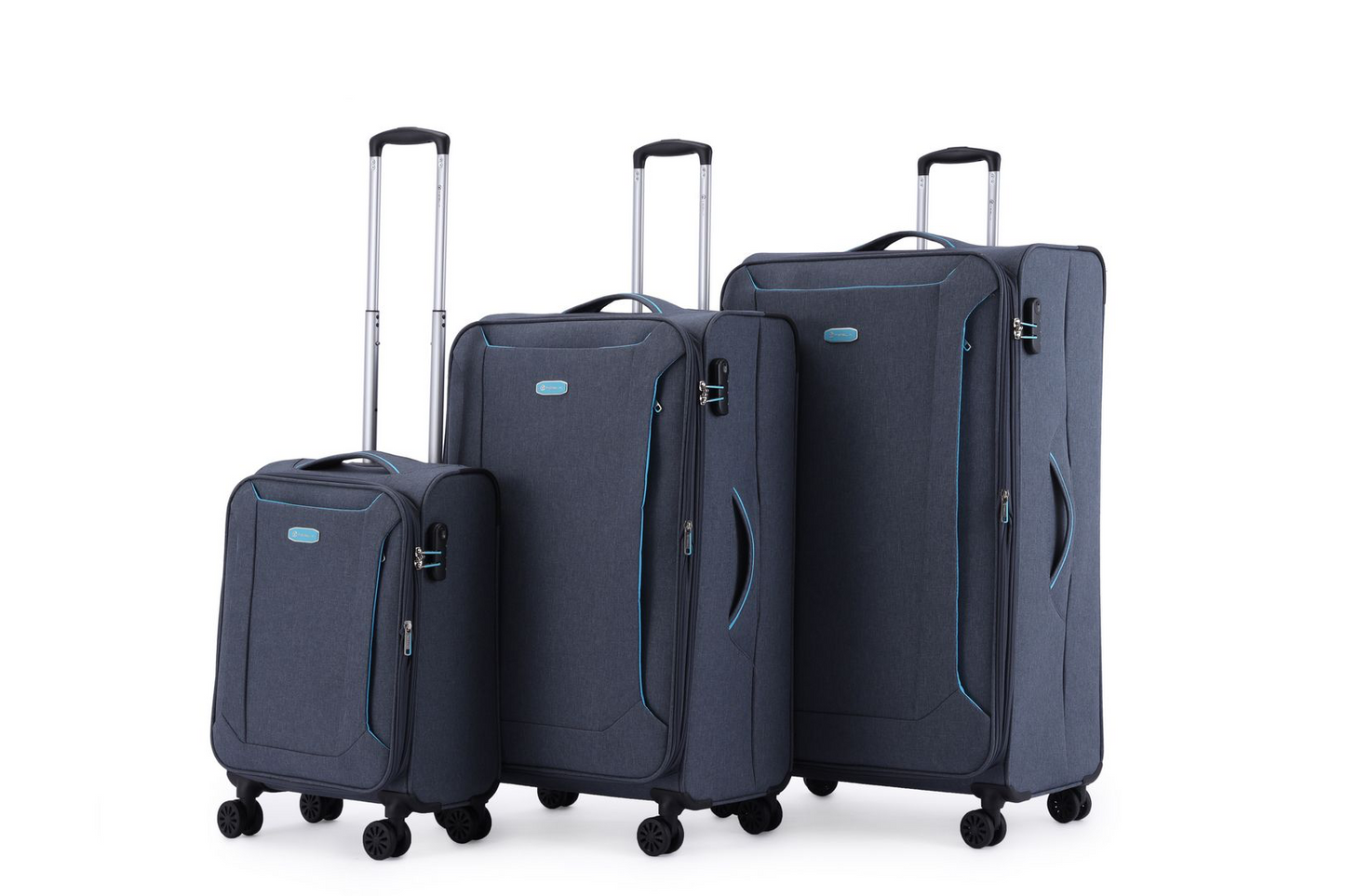 סט 3 מזוודות בד TESLA SAN FRANCISCO