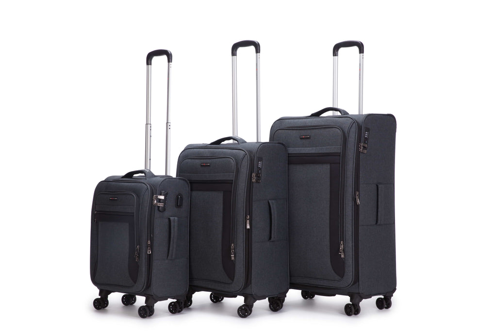 סט 3 מזוודות סוויס פרימיום Swiss Chamonix New soft