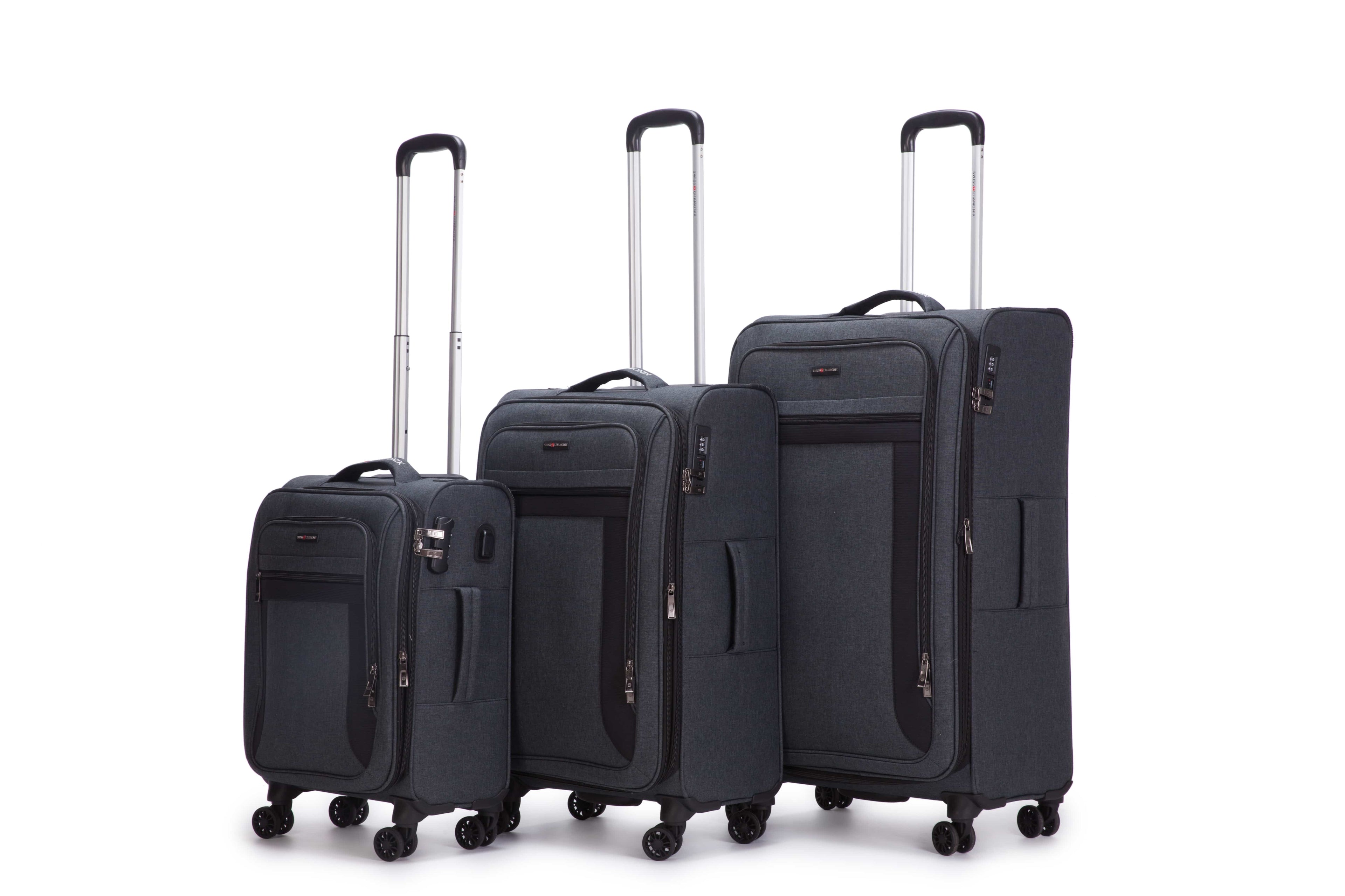 סט 3 מזוודות סוויס פרימיום Swiss Chamonix New soft