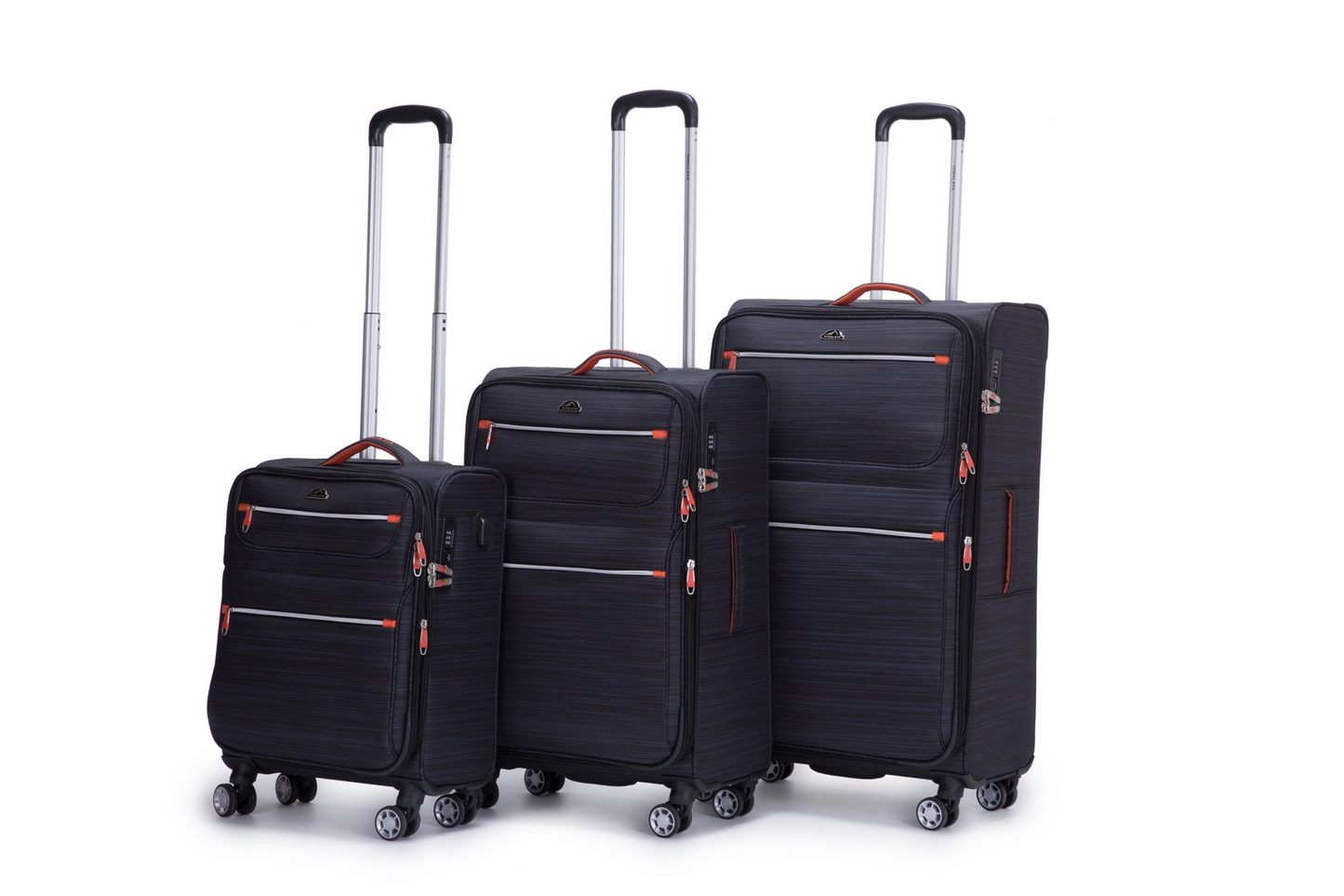 סט מזוודות פרימיום - סט 3 מזוודות מבד איכותי של המותג HIMALAYA דגם MAKALU SOFT