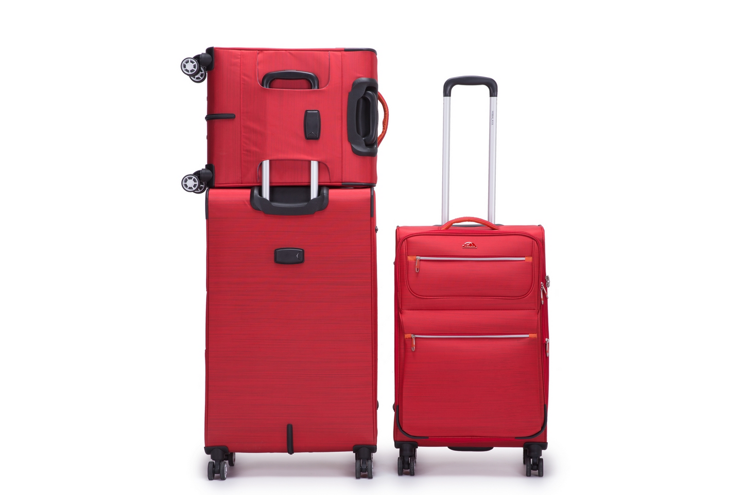 סט מזוודות פרימיום - סט 3 מזוודות מבד איכותי של המותג HIMALAYA דגם MAKALU SOFT