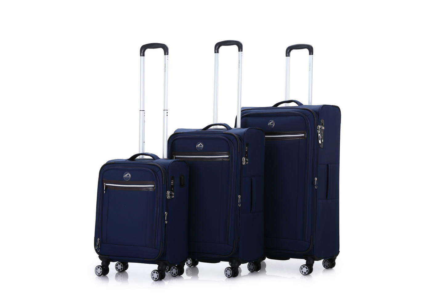 סט מזוודות יוקרה - סט 3 מזוודות עמידות מבד של המותג HIMALAYA דגם EVEREST SOFT