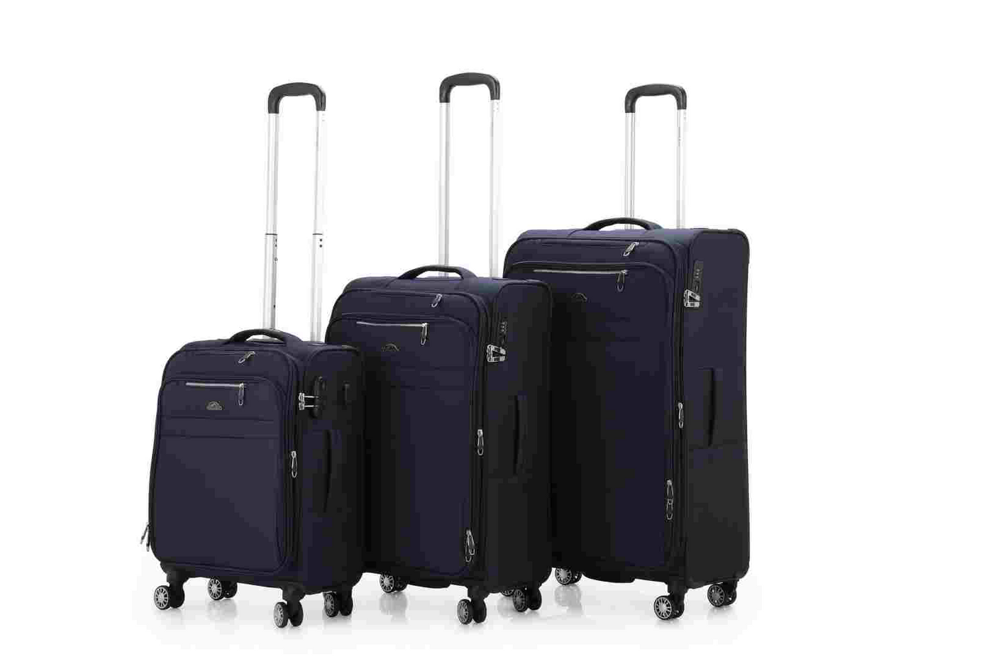 סט מזוודות יוקרה - סט 3 מזוודות עמידות מבד של המותג HIMALAYA דגם LHOTSE