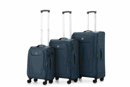 סט מזוודות יוקרה - סט 3 מזוודות עמידות מבד של המותג HIMALAYA דגם MANASULO