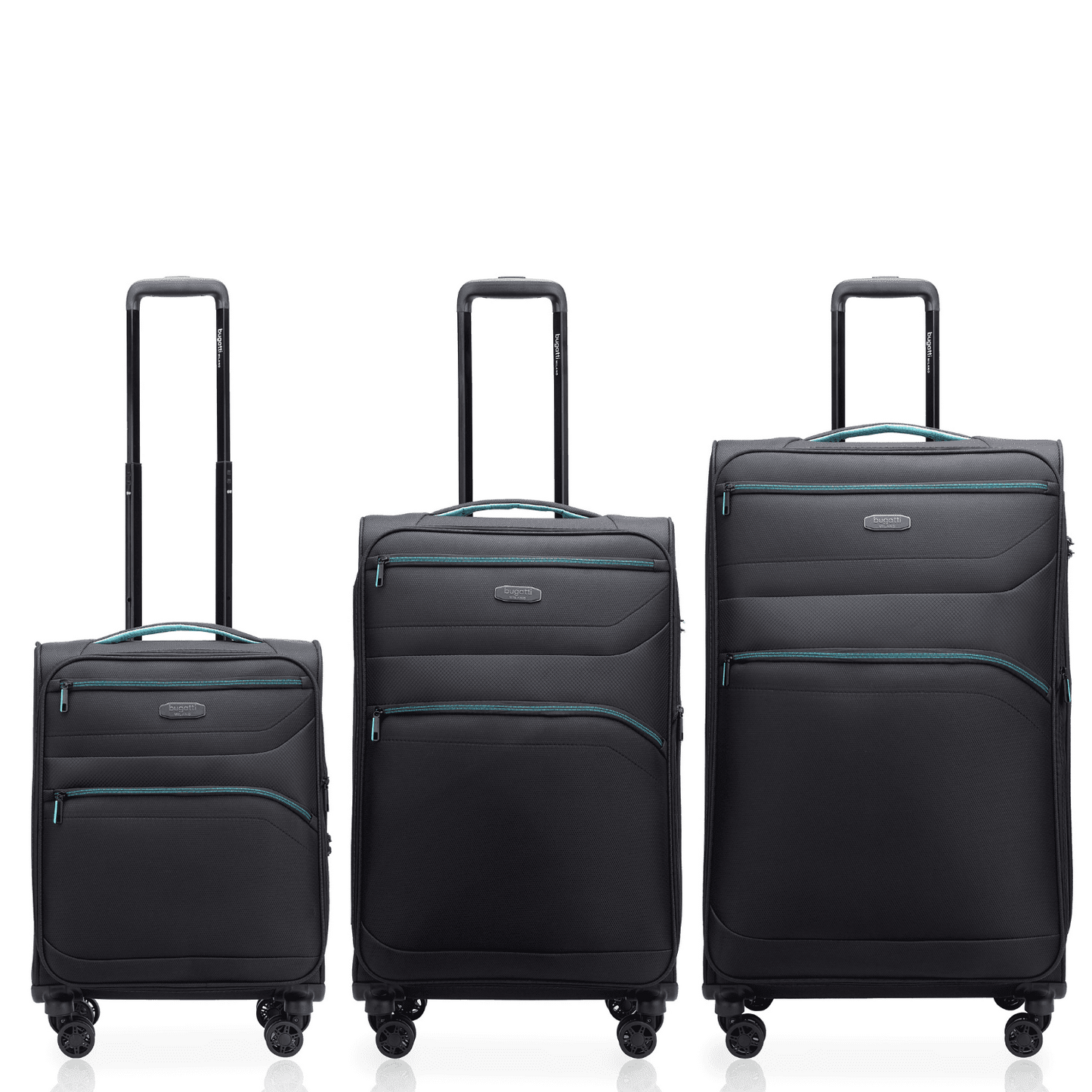 סט 3 מזוודות בד Bugatti Milano San Lorenzo