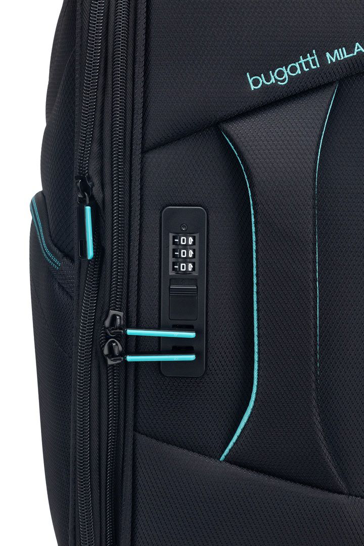 סט 3 מזוודות בד Bugatti Milano San Lorenzo