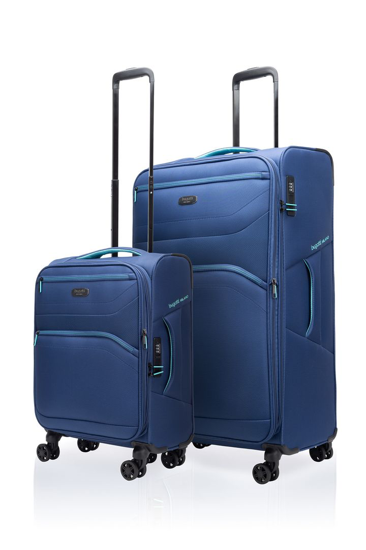 סט 3 מזוודות בד Bugatti Milano San Lorenzo