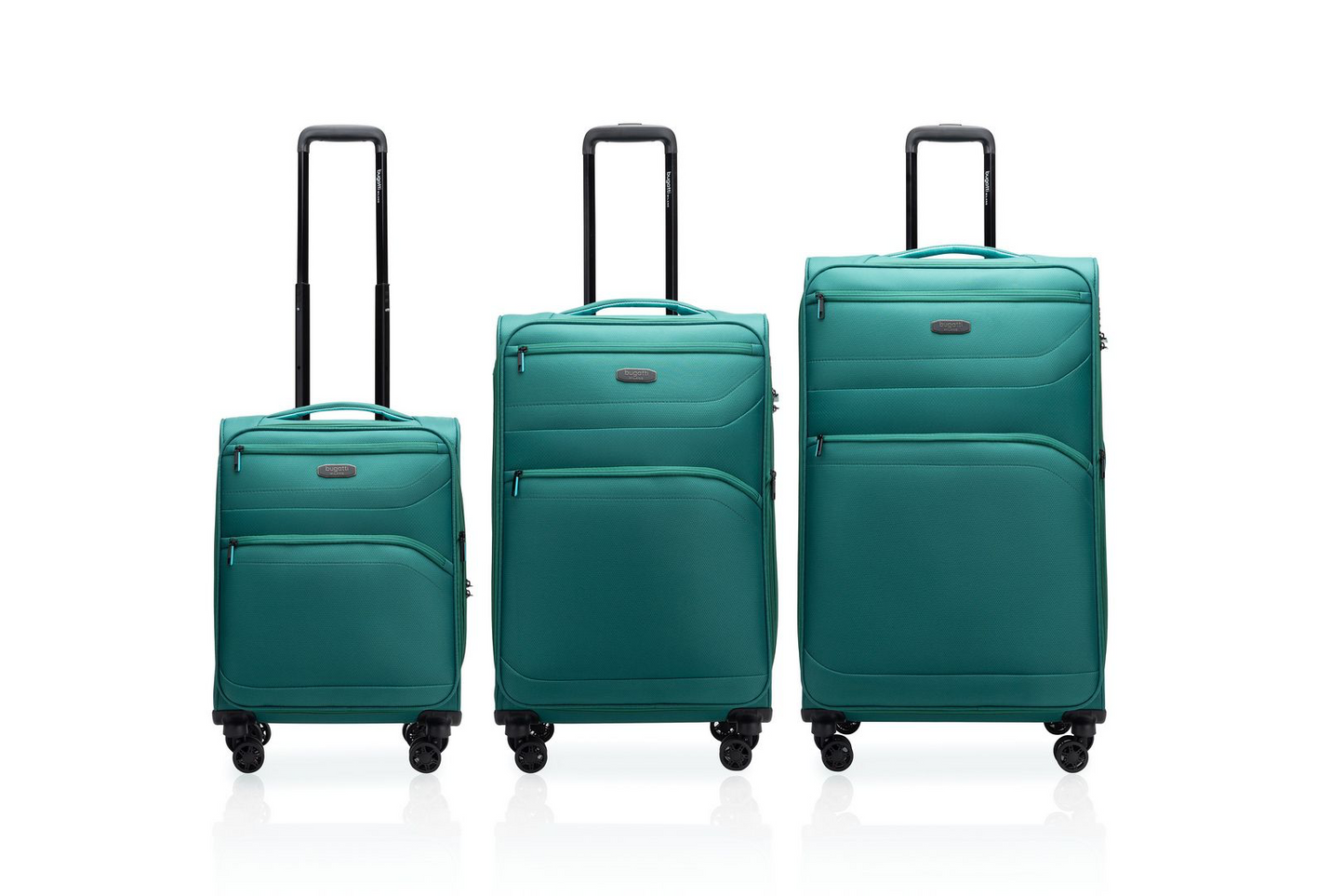 סט 3 מזוודות בד Bugatti Milano San Lorenzo