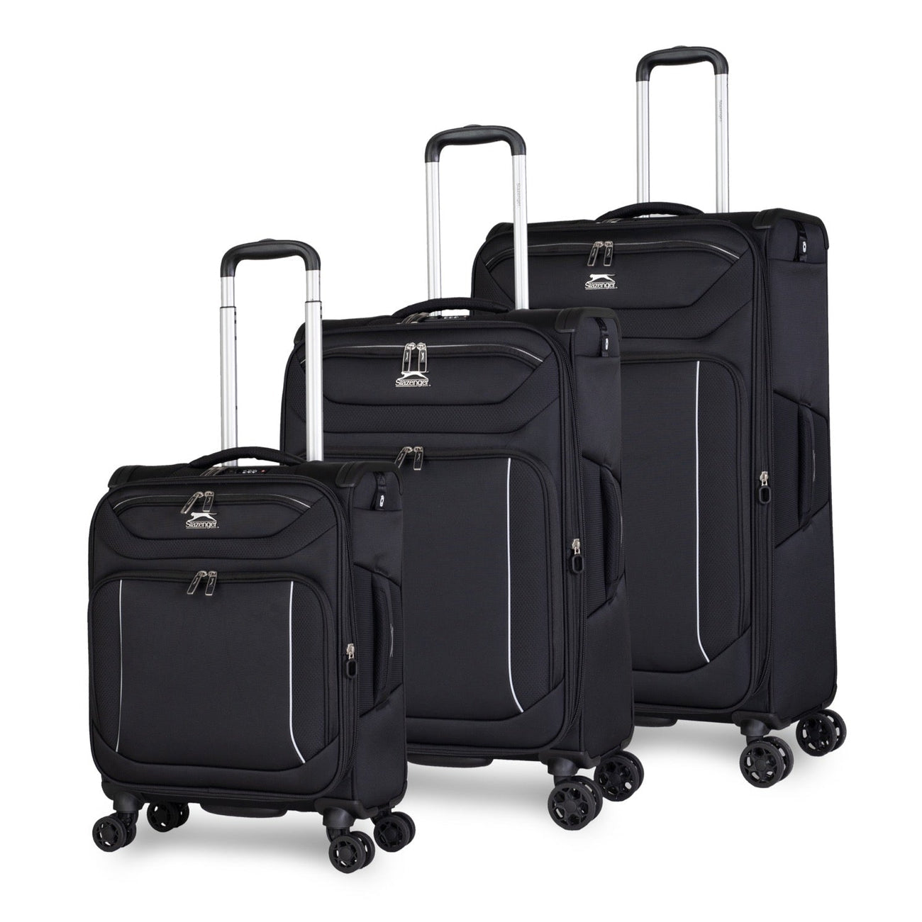 סט מזוודות בד איכותיות גדולות במיוחד דגם METRO FLUX מבית מותג היוקרה האנגלי SLAZENGER