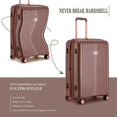 סט שלישיית מזוודות פרימיום קשיחות מהסדרה עטורת הפרסים מבית VERAGE דגם ROME