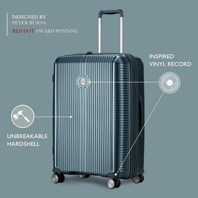 סט שלישיית מזוודות פרימיום קשיחות מהסדרה עטורת הפרסים מבית VERAGE דגם ROME