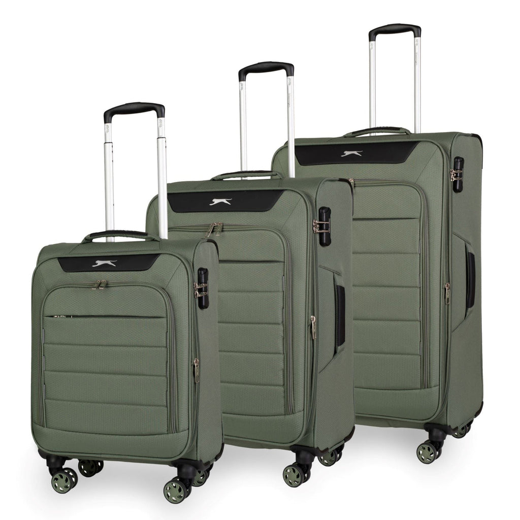 סט 3 מזוודות קלות משקל מבית מותג היוקרה SLAZENGER דגם C-LITE