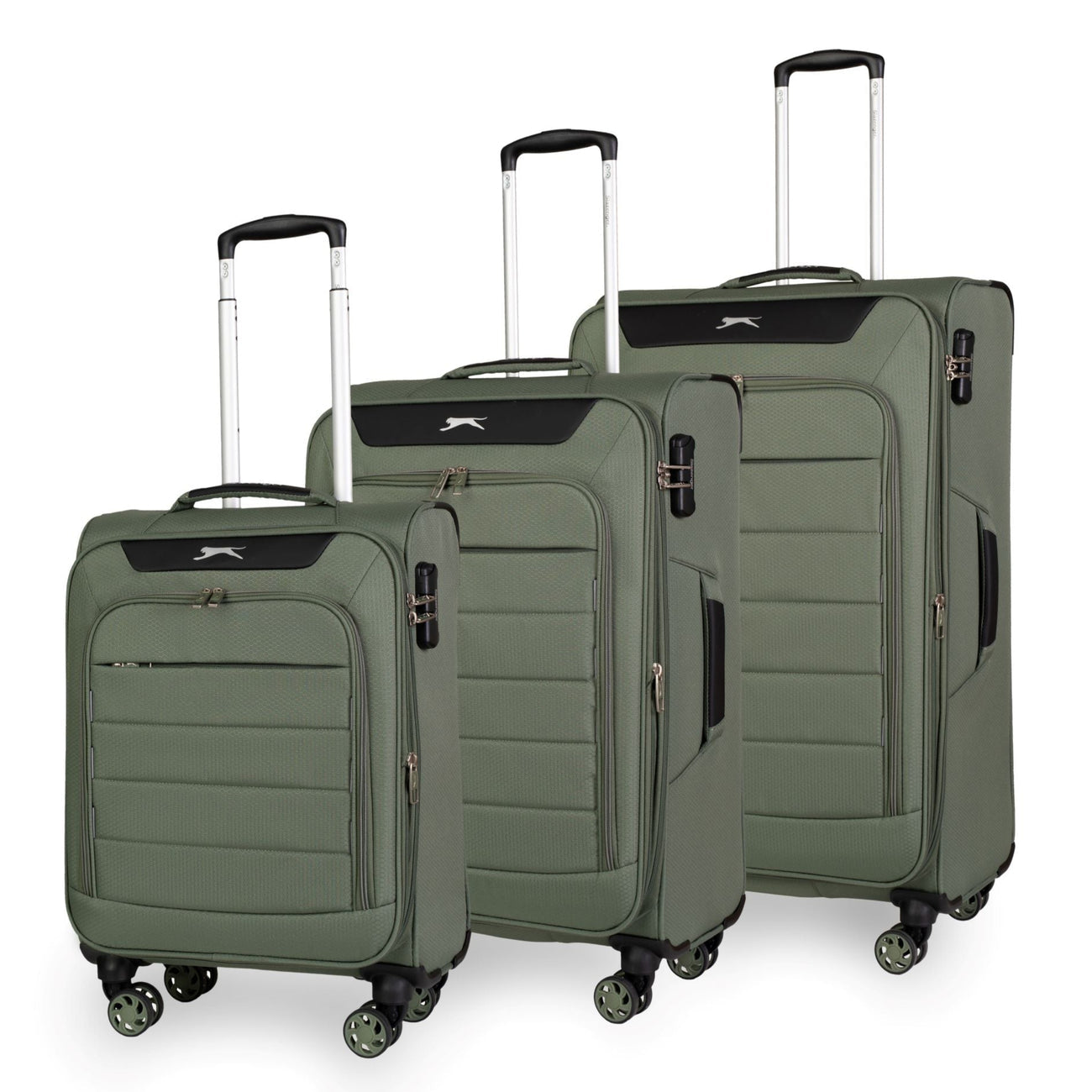 סט 3 מזוודות קלות משקל מבית מותג היוקרה SLAZENGER דגם C-LITE