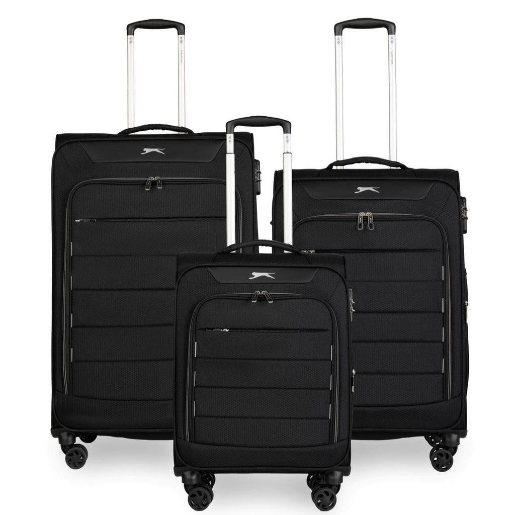 סט 3 מזוודות קלות משקל מבית מותג היוקרה SLAZENGER דגם C-LITE