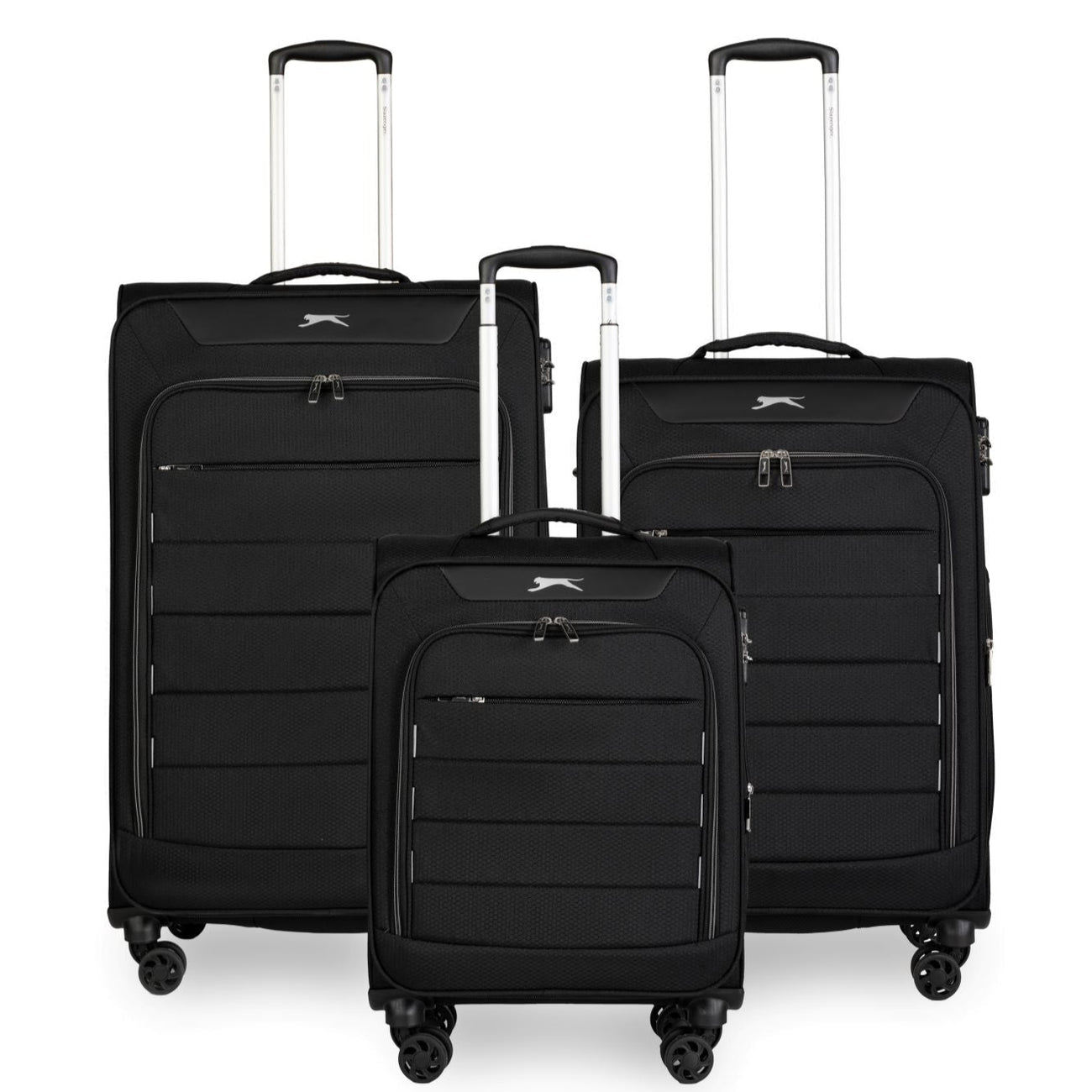 סט 3 מזוודות קלות משקל מבית מותג היוקרה SLAZENGER דגם C-LITE