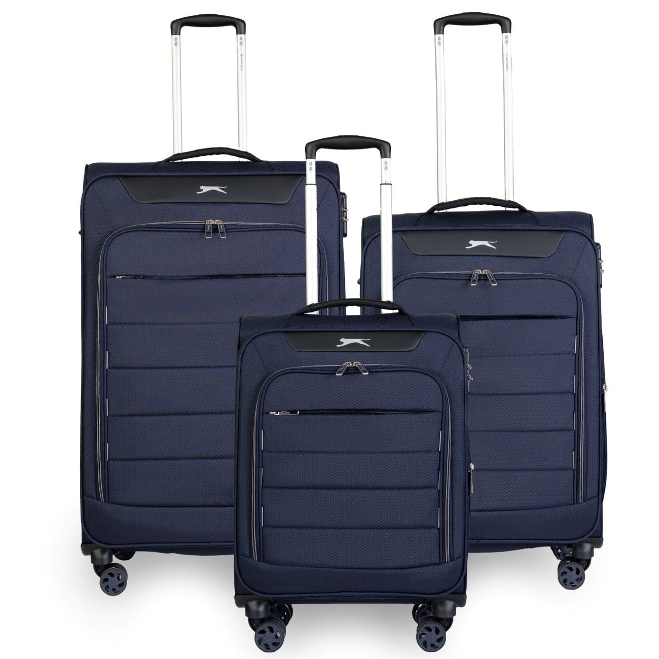 סט 3 מזוודות קלות משקל מבית מותג היוקרה SLAZENGER דגם C-LITE